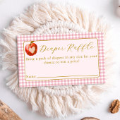 De appel van onze oogluier Raffle Baby shower Informatiekaartje