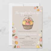 De appel van Onze Oogmand herfst Baby shower Kaart (Voorkant)