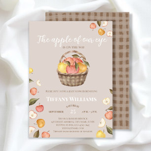 De appel van Onze Oogmand herfst Baby shower Kaart