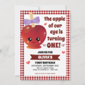 De appel van onze uitnodiging voor de geboorte van (Voorkant)