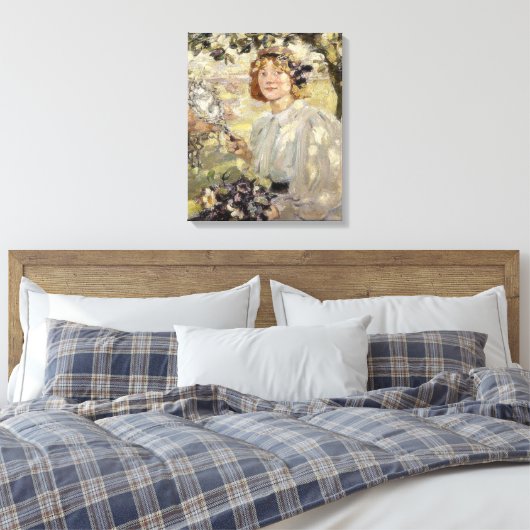 De appelboom (door Bessie MacNicol) Canvas Afdruk (Insitu (Slaapkamer))