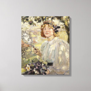 De appelboom (door Bessie MacNicol) Canvas Afdruk