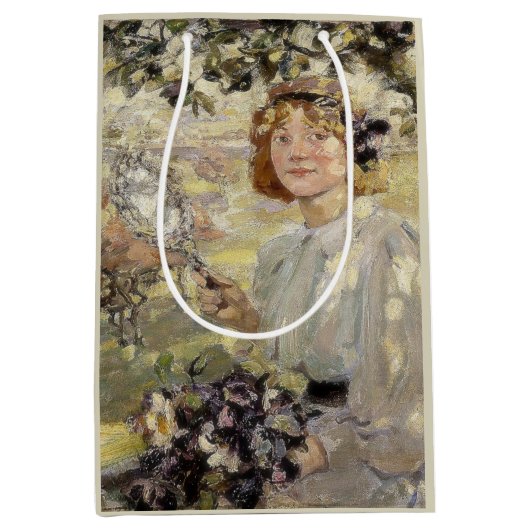 De appelboom (door Bessie MacNicol) Medium Cadeauzakje (Voorkant)