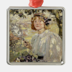 De appelboom (door Bessie MacNicol) Metalen Ornament