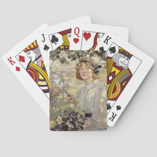 De appelboom (door Bessie MacNicol) Pokerkaarten (Achterkant)