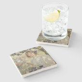 De appelboom (door Bessie MacNicol) Stenen Onderzetter (Zijkant)