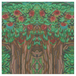 De Appelboom in Mixed-Media Stof
