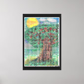 De Appelboom in Pixels Canvas Afdruk (Voorkant)