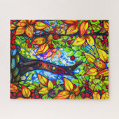 De appelboom surreële digitale kunst legpuzzel (Horizontaal)