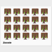 De Appelboom Vierkante Sticker (Vel)