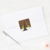 De Appelboom Vierkante Sticker (Envelop)