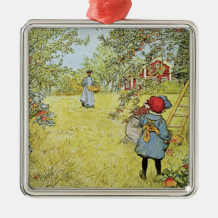 De appeloogst metalen ornament