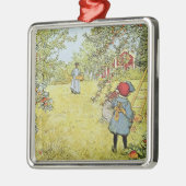 De appeloogst metalen ornament (Links)