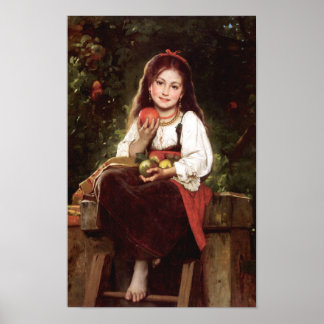 De appelplukker Léon Bazile Perrault 1879 Poster