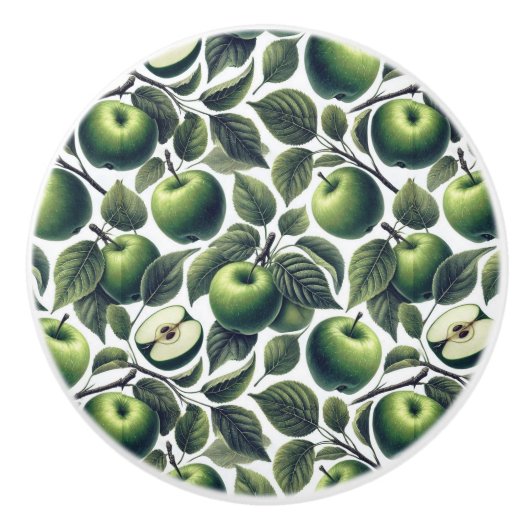 De appels van Eden Keramische Knop (Voorkant)