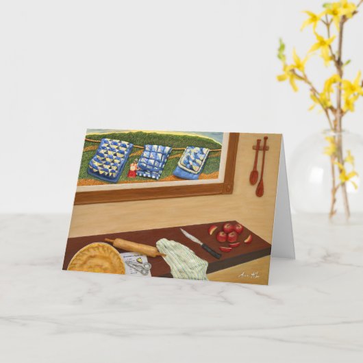 De Appeltaart van de oma Kaart (Gele Bloem)