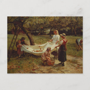 De Apple Gatherers, 1880 Briefkaart