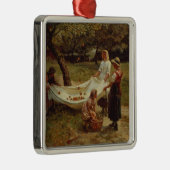 De Apple Gatherers, 1880 Metalen Ornament (Rechts)