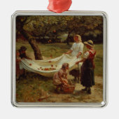 De Apple Gatherers, 1880 Metalen Ornament (Voorkant)