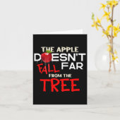 De Apple Herfst niet ver van de boom Apple Pic Kaart (Gele Bloem)