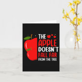 De Apple Herfst niet ver van de boom Apple Pic Kaart (Gele Bloem)
