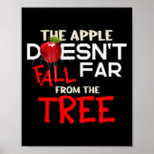 De Apple Herfst niet ver van de boom Apple Pic Poster (Voorkant)