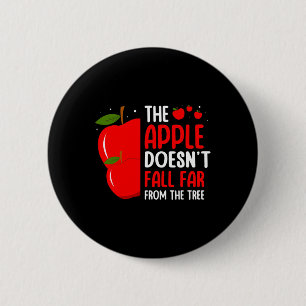 De Apple Herfst niet ver van de boom Apple Pic Ronde Button 5,7 Cm