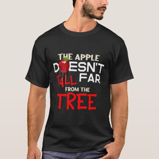 De Apple Herfst niet ver van de boom Apple Pic T-shirt (Voorkant)