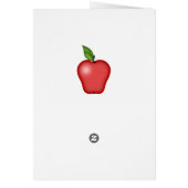 De Apple Mok Kaart van de leraar (Achterkant)