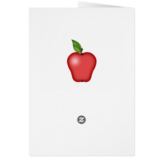 De Apple Mok Kaart van de leraar (Achterkant)