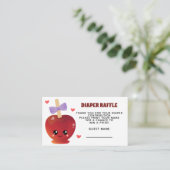 De Apple of our eye Diaper Raffle Enclosure Kaart (Staand voorkant)