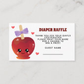 De Apple of our eye Diaper Raffle Enclosure Kaart (Voorkant)