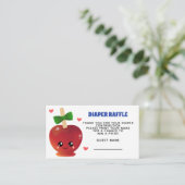 De Apple of our eye Diaper Raffle Enclosure Kaart (Staand voorkant)