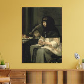 De Apple Peeler, 1660 Canvas Afdruk (Insitu (Woonkamer))