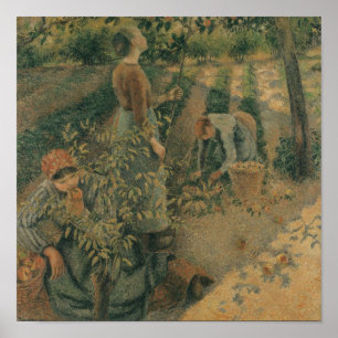 De Apple Pickers, 1886 Poster