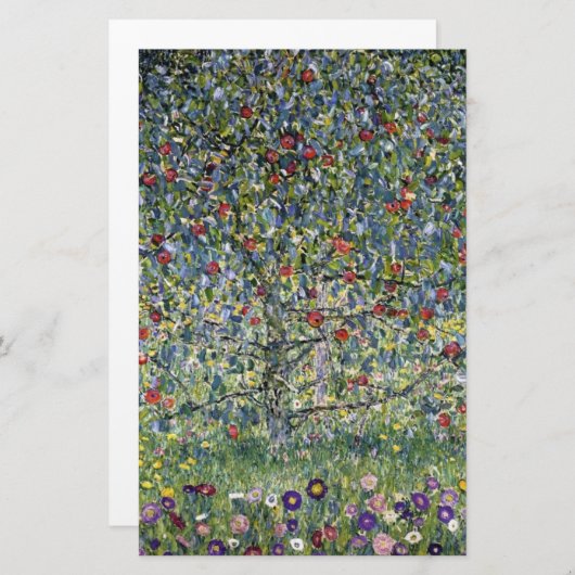 De Apple Tree (door Gustav Klimt) Briefpapier (Voorkant / Achterkant)