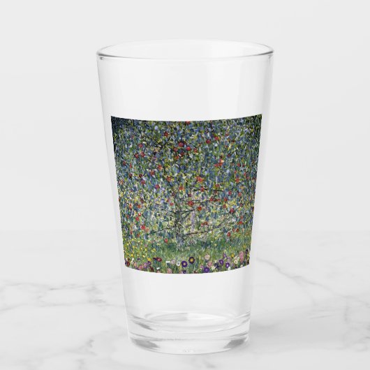 De Apple Tree (door Gustav Klimt) Glas (Voorkant)