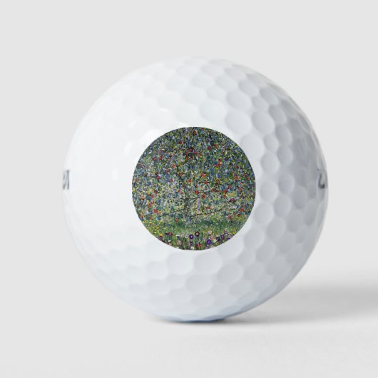 De Apple Tree (door Gustav Klimt) Golfballen (Voorkant)