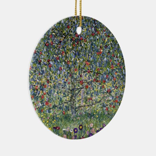 De Apple Tree (door Gustav Klimt) Keramisch Ornament (Rechts)