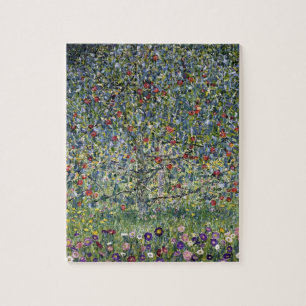 De Apple Tree (door Gustav Klimt) Legpuzzel