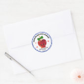 De Apple van ons oog Ronde Sticker (Envelop)