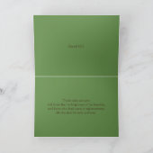 De Appreciatie van de predikant Bedankkaart (Binnen)