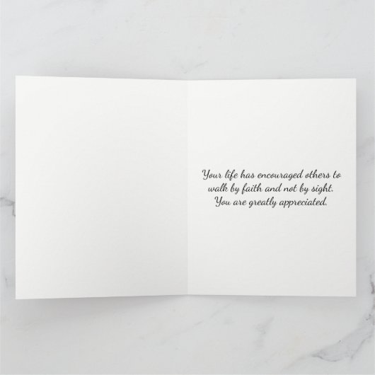 De Appreciatie van de predikant Bedankkaart (Binnen)