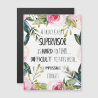 De appreciatie van de supervisor Dank u Citaat Bos