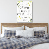 De appreciatie van de supervisor Dank u Citaat Bos Canvas Afdruk (Insitu (Slaapkamer))