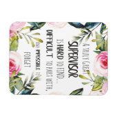 De appreciatie van de supervisor Dank u Citaat Bos Magneet (Horizontaal)