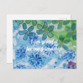 De Appreciatie van de vriendschap Briefkaart (Voorkant / Achterkant)