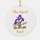De april-pool keramisch ornament (Voorkant)