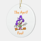 De april-pool keramisch ornament (Links)
