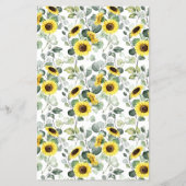 De Apron Game-kaart voor zonnebloemen Vrijgezellen Flyer (Achterkant)